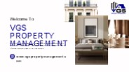 VGS Real Estate Property Management Orange County, CA