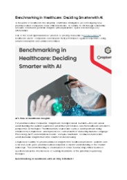 Benchmarking in Healthcare: Deciding Smarter with AI