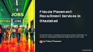 Recruitment Agency in Ghaziabad - Fiducia Placement