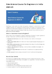 Data Science Course for Beginners