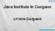 Java Institute in Gurgaon
