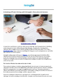 Top Recruitment Services | HiringGo