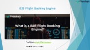 B2B Flight Booking Engine