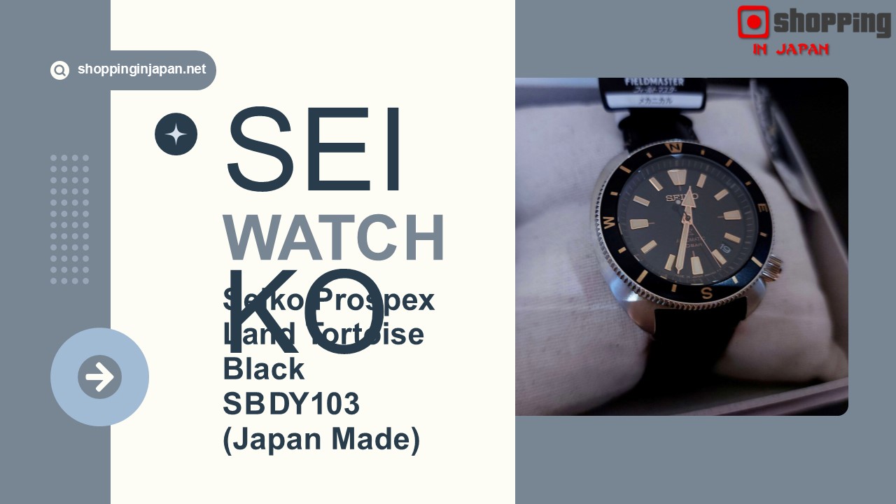Seiko Prospex Land Tortoise Black SBDY103 (Japan Made)
