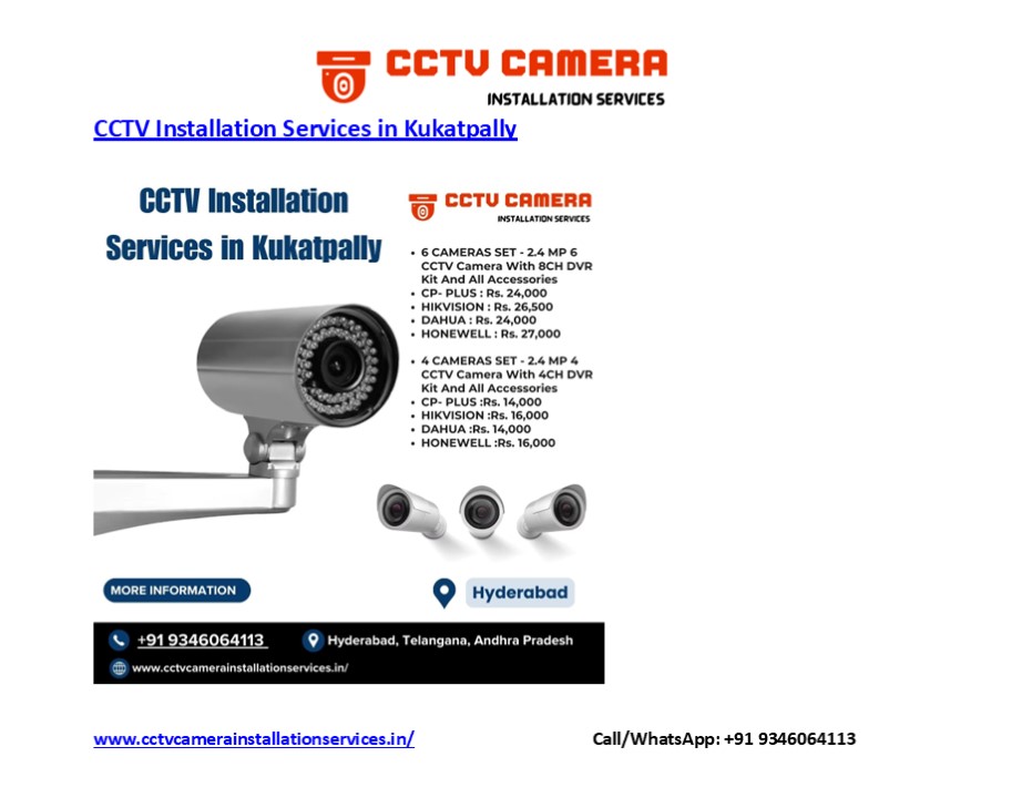 CCTV Installation Services in Kukatpally