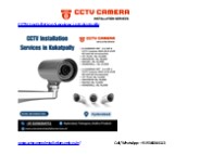 CCTV Installation Services in Kukatpally