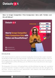 Scraping Price Comparison Data with Python and BeautifulSoup