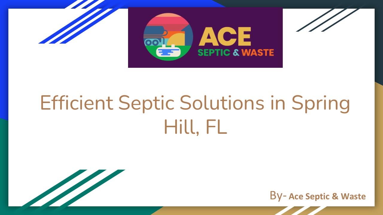 Septic tank pumping Spring Hill FL