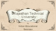 Rajasthan Technical University