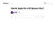 How to Apply for a UK Spouse Visa?