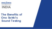 The Benefits of Ono Sokki’s Sound Testing
