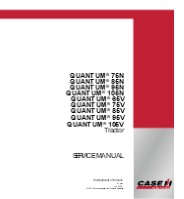 CASE IH QUANTUM 105N Tractor Service Repair Manual Instant Download