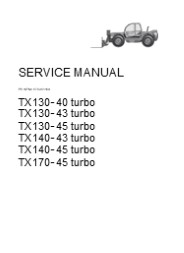 CASE TX130-43 turbo Telescopic Handler Service Repair Manual Instant Download