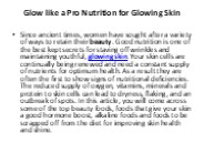 Glow like a Pro Nutrition for Glowing Skin