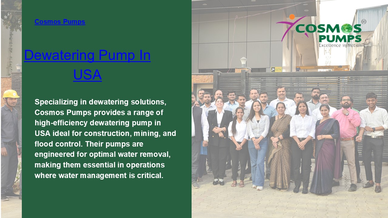 Dewatering Pumps in USA