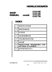 CASE CX20B MINI EXCAVATOR Service Repair Manual Instant Download
