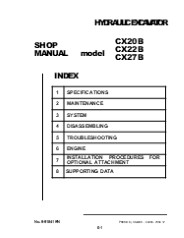CASE CX22B MINI EXCAVATOR Service Repair Manual Instant Download
