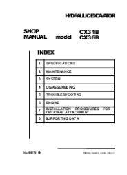 CASE CX36B MINI EXCAVATOR Service Repair Manual Instant Download