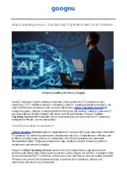 AIOps Consulting Services | Goognu
