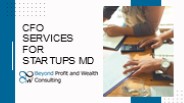 CFO Services For Startups MD
