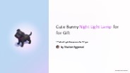 Cute Bunny Night Light Lamp for Gift