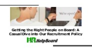 What is recruitment policy