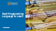 Best Programming Language to Learn