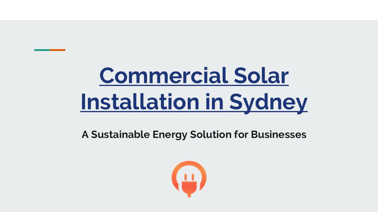 Commercial Solar Installation in Sydney