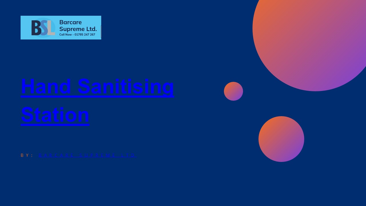 Hand Sanitising Station