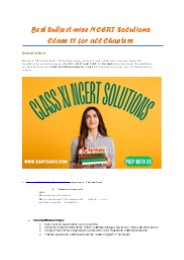 Best Subject-wise NCERT Solutions Class 11 for all Chapters