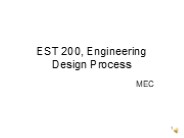 Engineering Design Process.