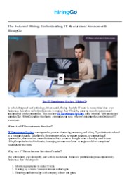 Top IT Recruitment Services | HiringGo