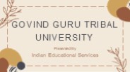 Govind Guru Tribal University