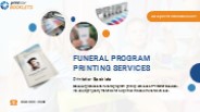 Funeral Program Printing Services