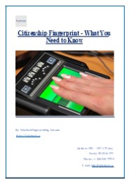 Citizenship Fingerprint - What You Need to Know
