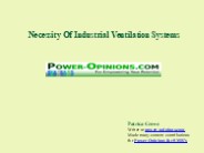 Necessity Of Industrial Ventilation Systems