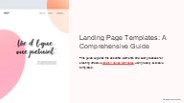 Boost Your Campaigns with Effective HTML Landing Page Templates