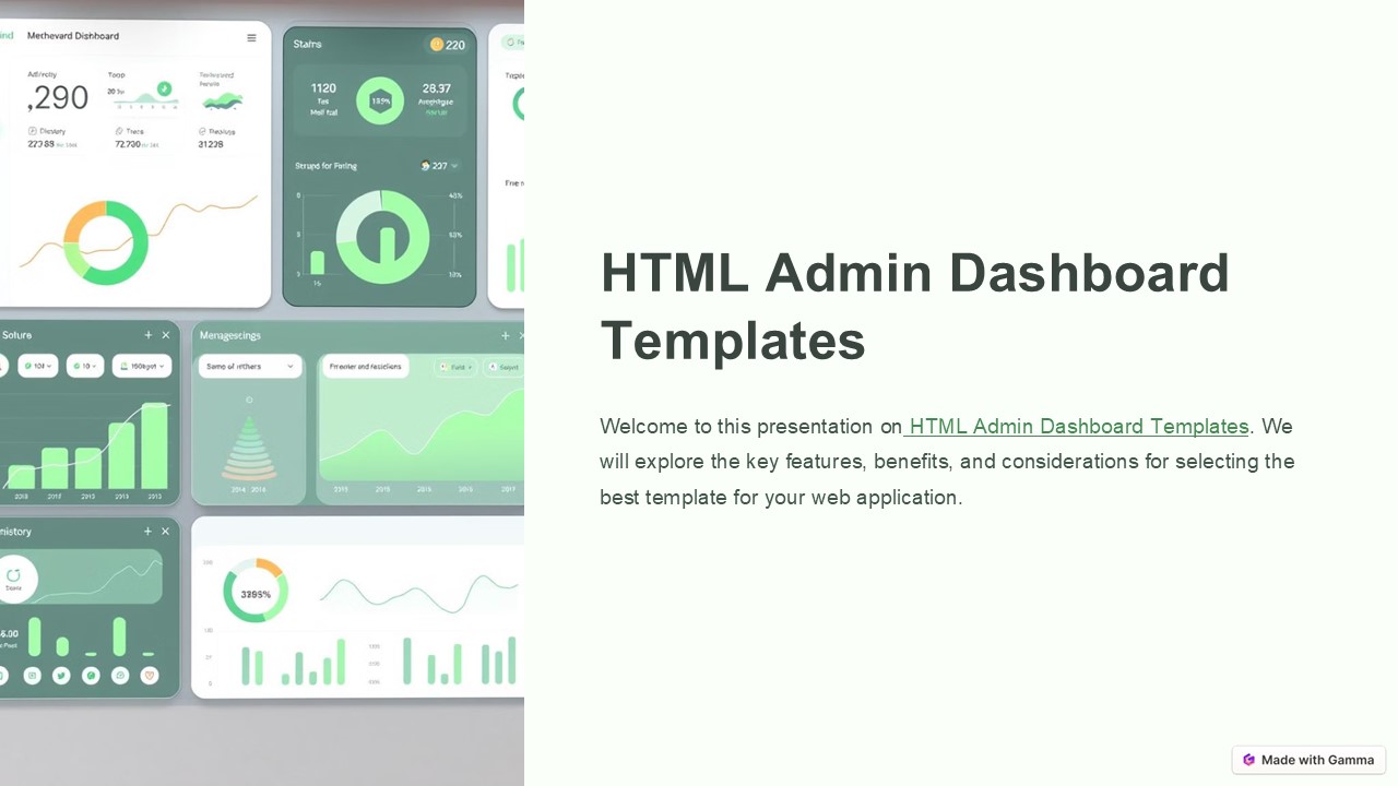 Unlock the Power of Data with HTML Admin Dashboard Templates