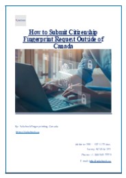 How to Submit Citizenship Fingerprint Request Outside of Canada