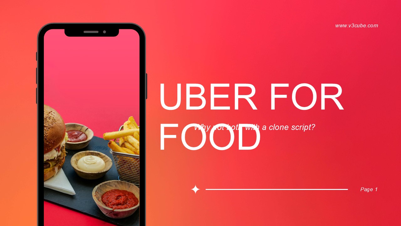 Uber for food: Why not both with a clone script?