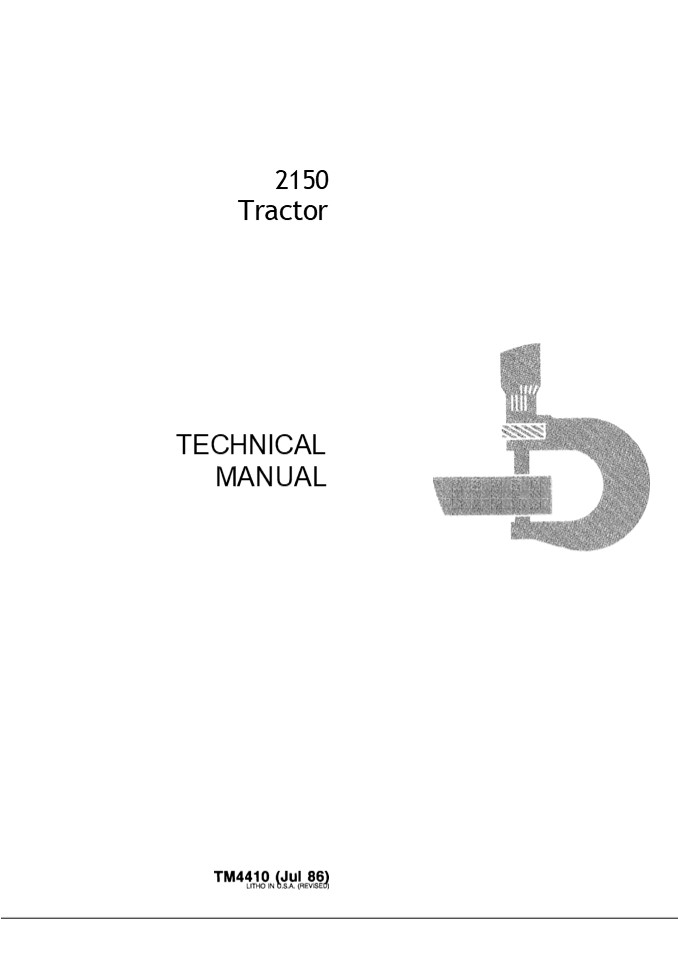 John Deere 3150 Tractor Service Repair Manual Instant Download (tm4410)
