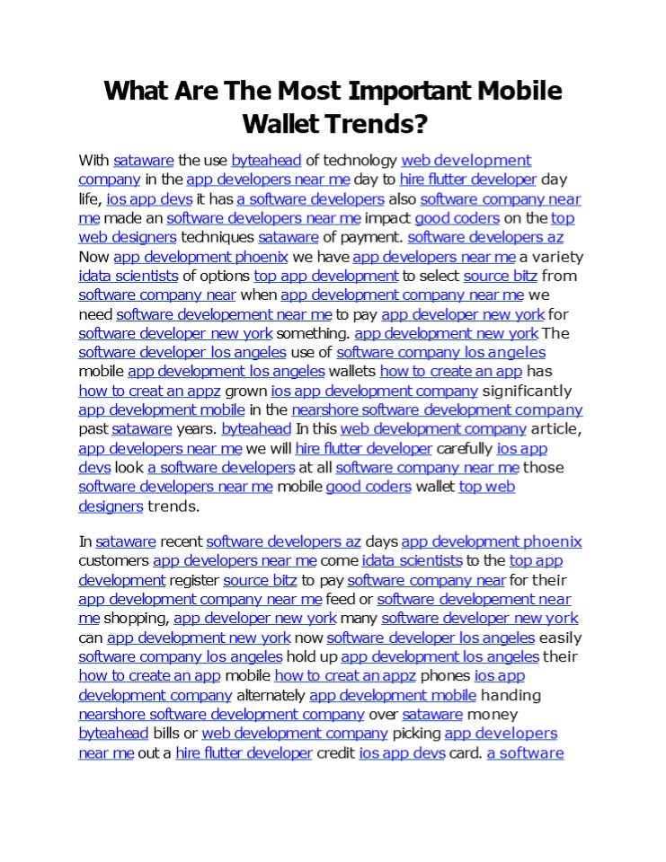 What Are The Most Important Mobile Wallet Trends?