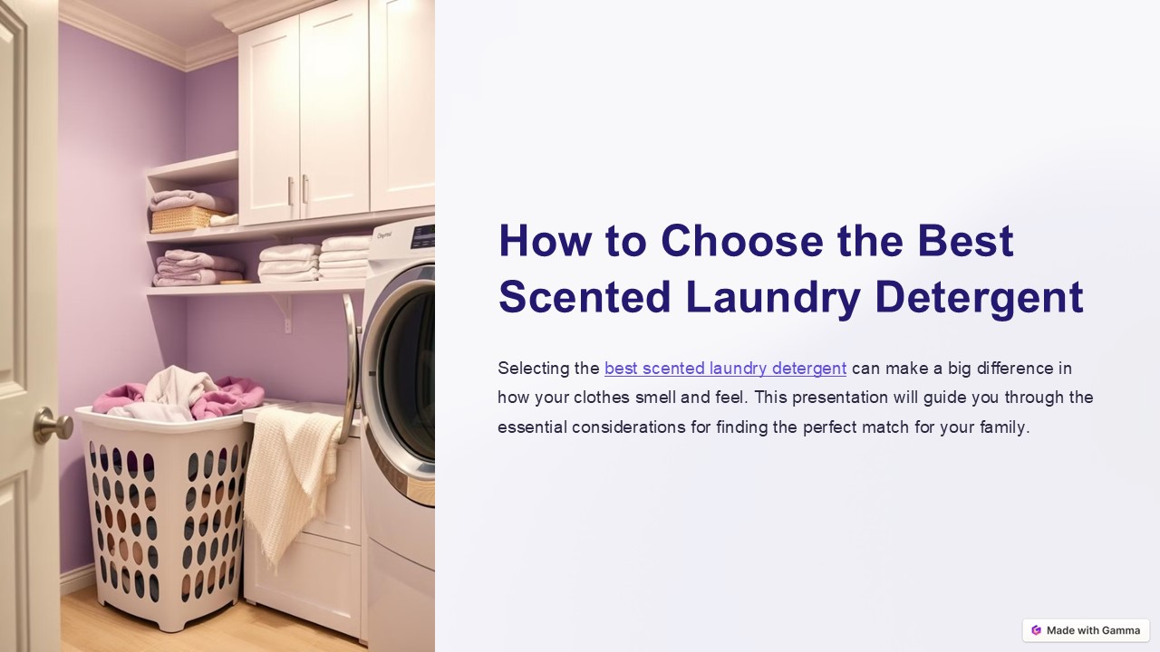 How to Choose the Best Scented Laundry Detergent