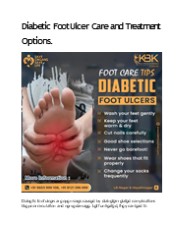Diabetic Foot ulcer treatment