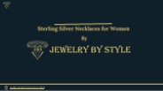 Sterling Silver Necklace for Women