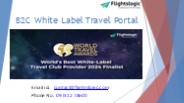 B2C White Label Travel Portal 1