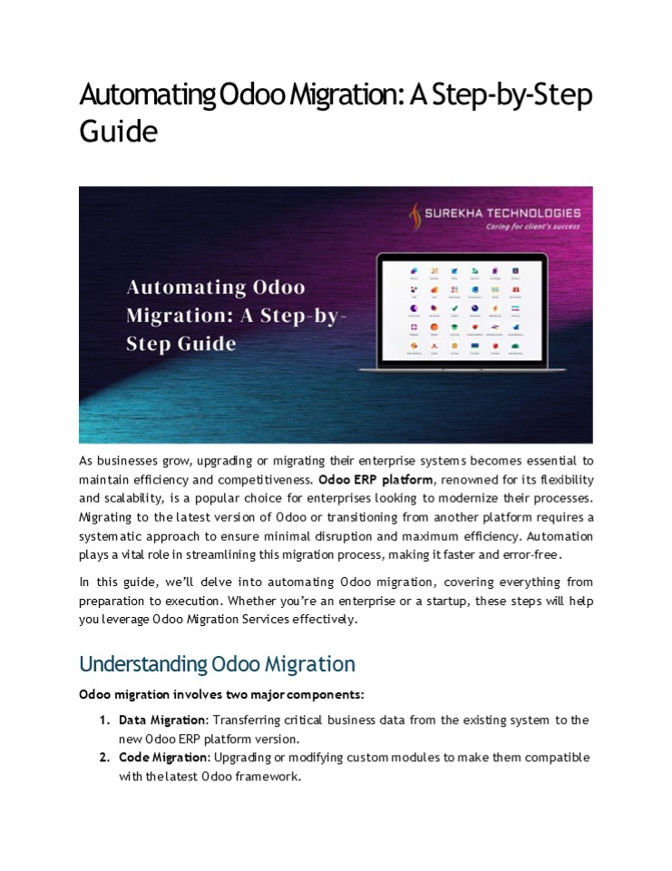 Automating Odoo Migration-A Step-by-Step Guide