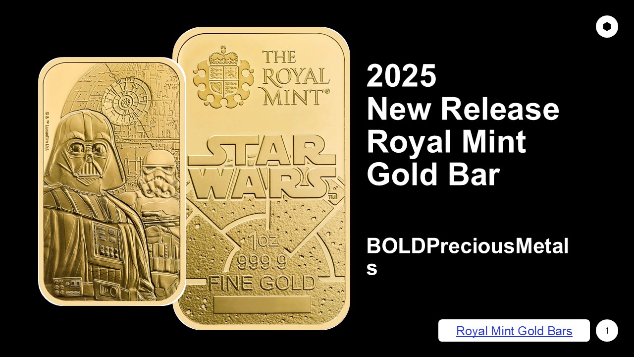 2024 & 2025 New Release Royal Mint Gold Bar