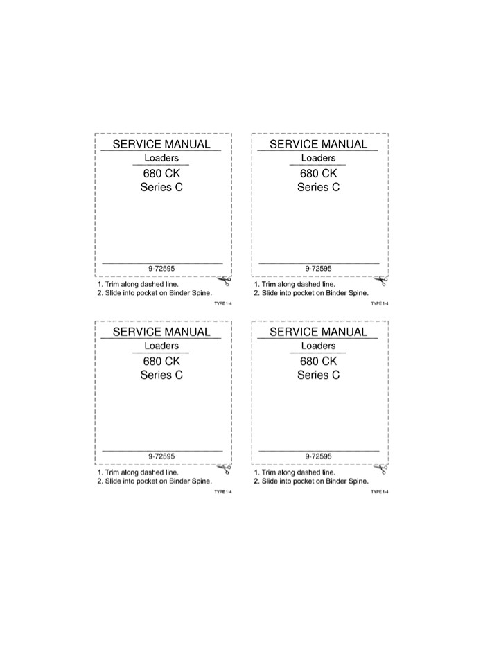 CASE 680CK Series C Loader Backhoe Service Repair Manual Instant Download