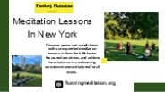 Meditation Lessons In New York
